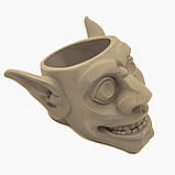 Фігурне кашпо для квітів «Goblin» декоративне / Квітковий горщик на полицю для дому та офісу настільний, фото 3