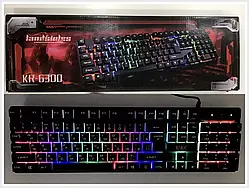 Клавіатура з LED-підсвіткою USB KEYBOARD KR-6300