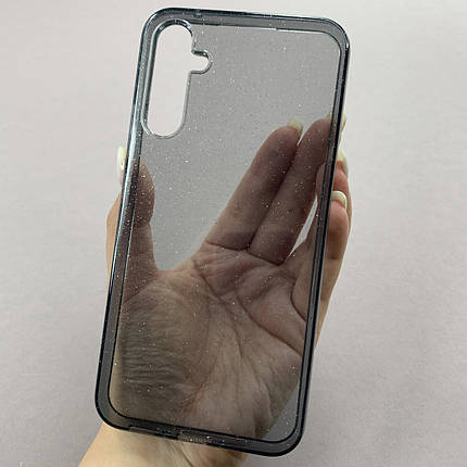 Чохол для Samsung Galaxy A34 5G (A346E) силіконовий з дрібними блискітками чохол на самсунг а34 5г чорний b8u, фото 1