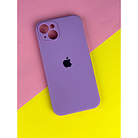 Чехол Silicone Case Full Protective Camera Square Iphone 11 (78) Лавандовий