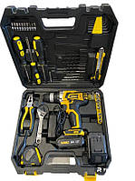 Аккумуляторный шуруповерт DeWALT DCD790 (24V, 5AH) с набором инструментов Девольт