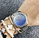 Жіночий наручний годинник із камінчиками люкс якість на металевому ремінці, фото 4
