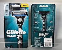 Мужской станок для бритья Gillette Mach3 (1 кассета)