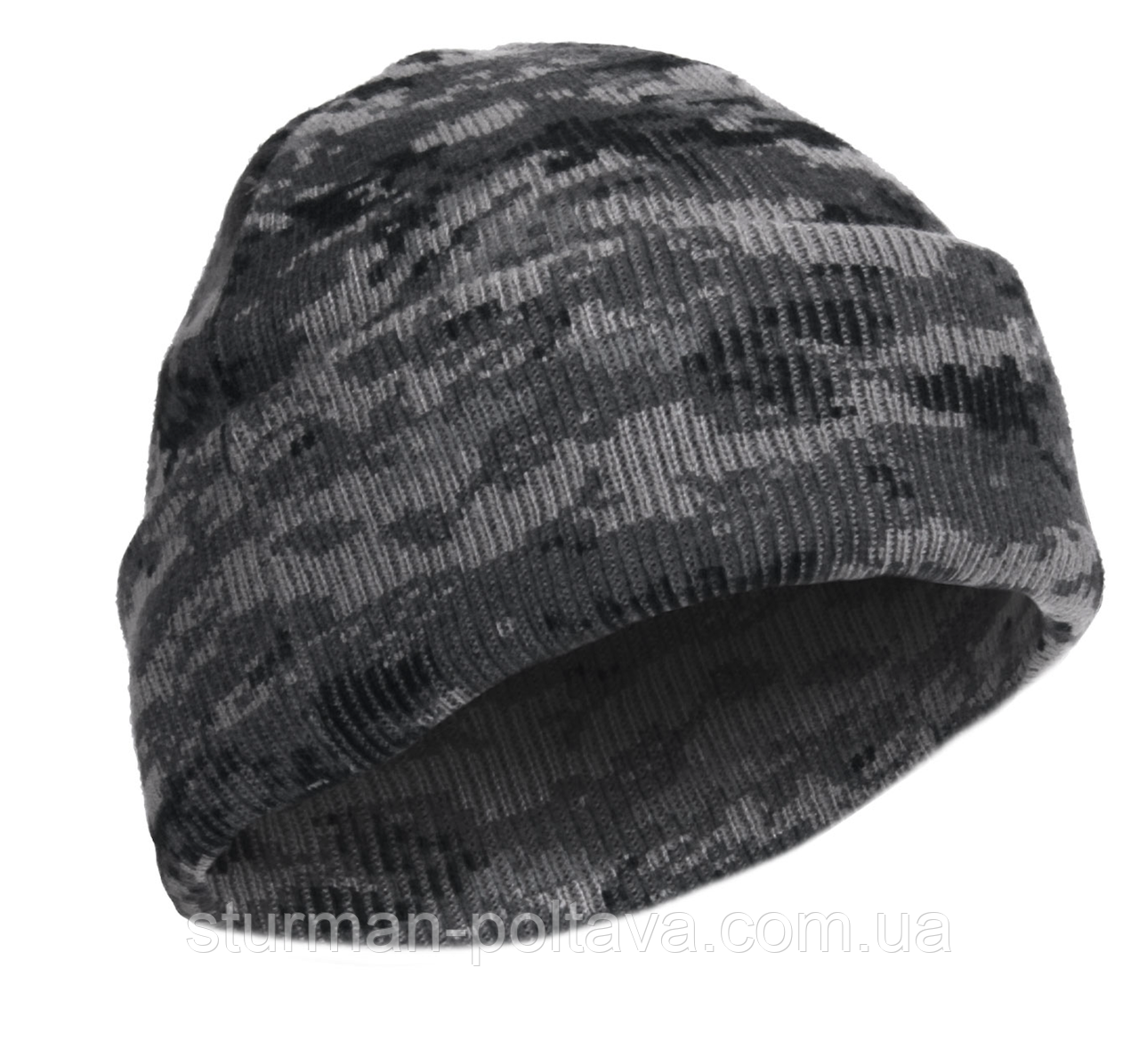 Шапка чоловіча зимова камуфляжна Urban didgital з заворотом Deluxe Camo Watch Cap акрилова Rothco USA