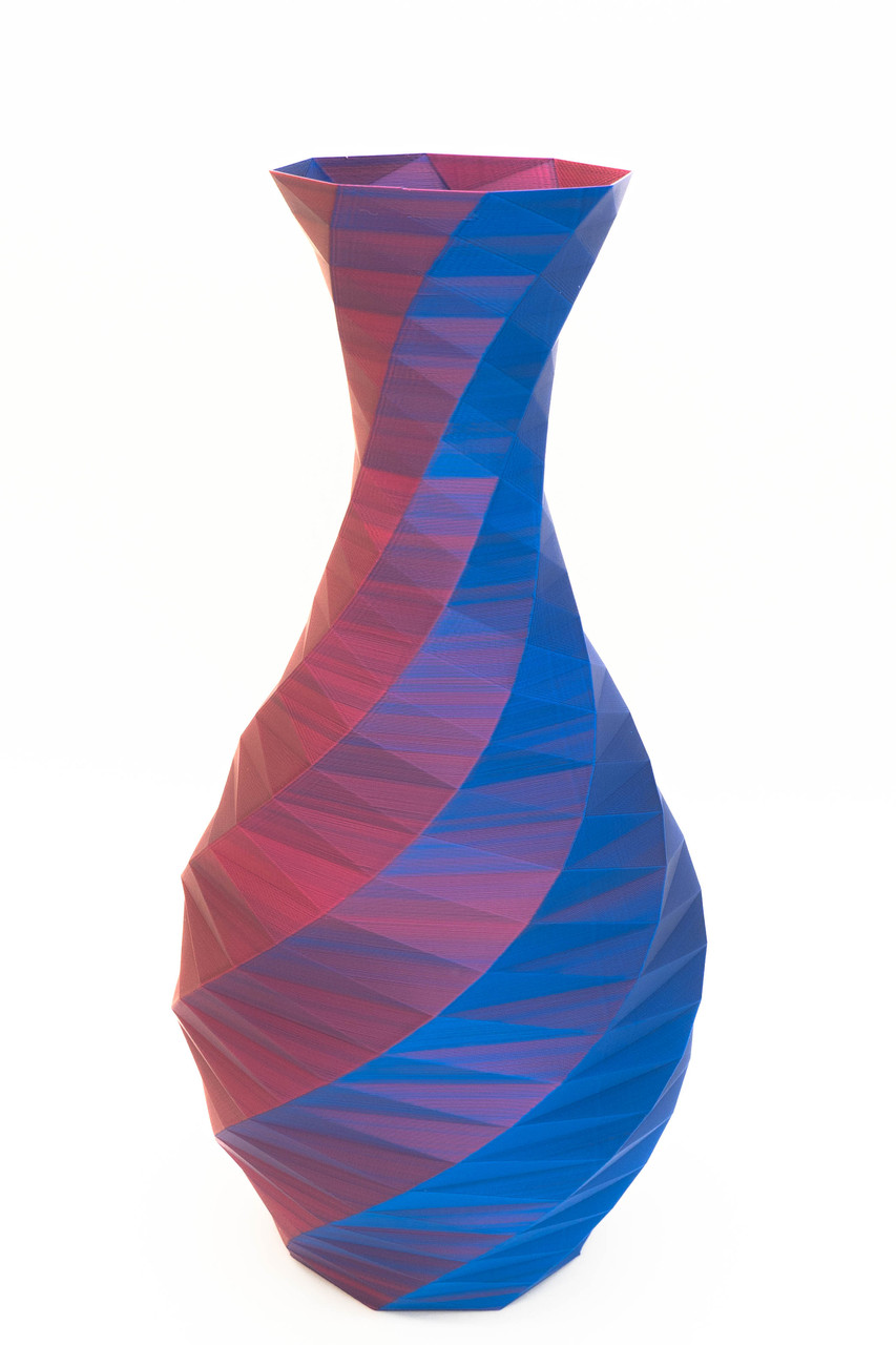 ваза хамелеон для квітів декоративна настільна Low Poly Spiral