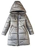 Модні зимові куртки та пальто для дівчаток розміри 134,140