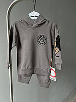 Дитячий костюм міккі Дісней сірий для хлопчика 9м,12м,18м