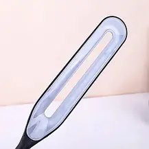 Лампа настільна на прищіпці з кріпленням до столу Чорна, світлодіодна настільна лампа USB 24 LED на прищіпці, фото 2