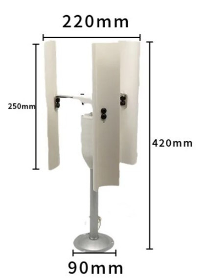 Електричний генератор вітряної турбіни вертикальною віссю трифазний постійними магнітами вітряк DIY