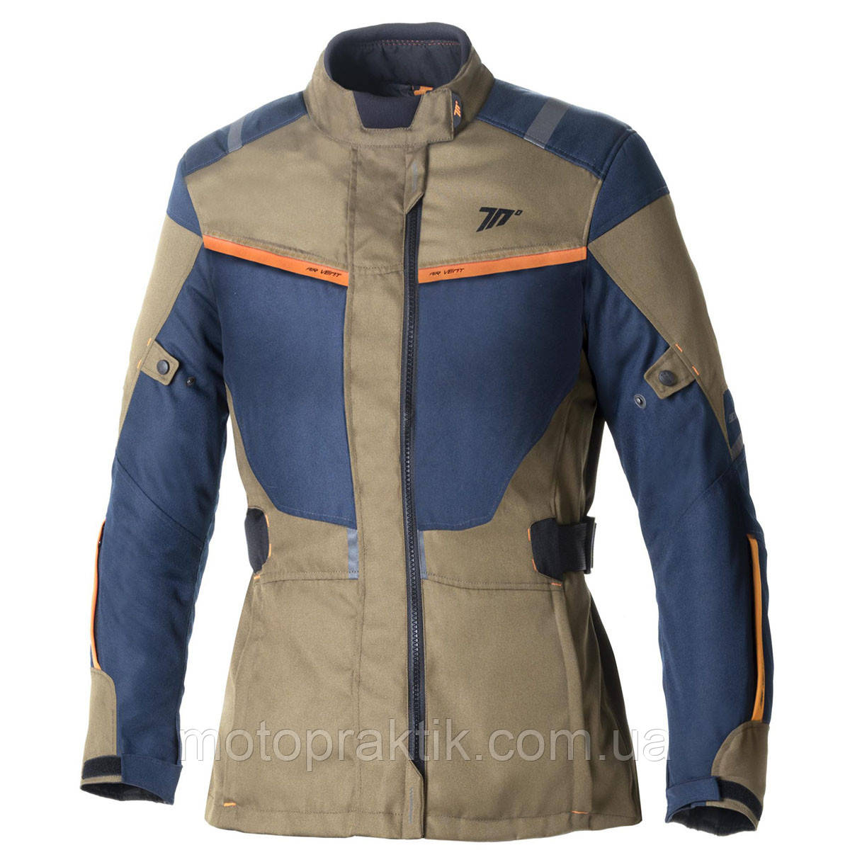 Seventy SD- JT85 Khaki/Blue/Orange Lady Touring Jacket, XS Мотокуртка текстильна жіноча з захистом