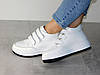 Кросівки жіночі зимові шкіряні на липучках стильні білі 36р, фото 7