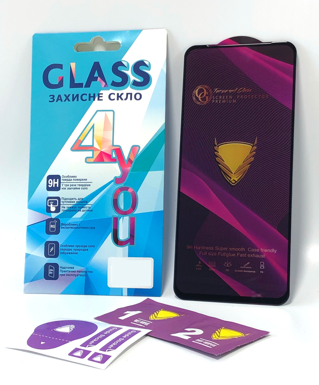 Захисне скло для телефону Samsung A05s (4G) Golden Armor Big Curve Black 4you