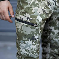 Штани тактичні Pobedov Static Soft Shell Pixel, фото 7