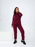 Утеплений прогулянковий осінній спортивний костюм великих розмірів (р.48-54). Арт-2574/3, фото 3