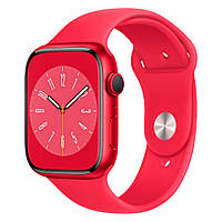 Смарт-часы Apple Watch Series 8 45mm Red Aluminum Case with Red Sport Band (MNP43UL/A) [72510]