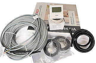 Нагрівальний кабель теплої підлоги GrayHоt 15 з програмованим чорним регулятором, фото 2