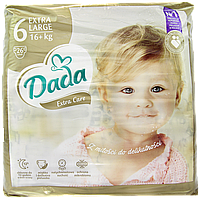 Підгузники розмір 6 Дада Dada extra care (16+kg) 26szt 4шт/ящ (Код: 00-00014344)