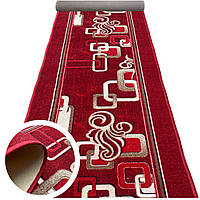 Килимова доріжка PESCADO Red ширина 60 см, print, на повстяній основі для коридору та кухні