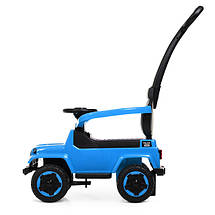 Каталка-толокар Spoko SP-219 2в1 з батьківською ручкою синій, фото 4