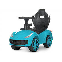 Дитяча машинка з ручкою Spoko SP-608 синій, фото 3