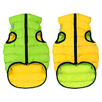 Курточка для тварин Airy Vest двохстороння XS 30 жовто-салатова