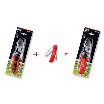 Акційний набір Садовий секатор FELCO 31 з коваделцем + Ніж FELCO 502 (Фелко 31+502), фото 3