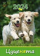 Набір календарів, Світовид міні. Цуценята. Упаковка (50 шт одного виду), економія 25%