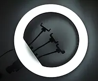 Светодиодная кольцевая лампа для селфи с тремя держателями для телефона, освещение для съемки