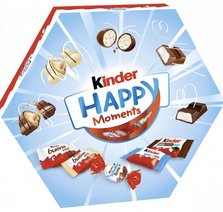 Набір шоколадних цукерок Kinder Happy Moments 161 г, фото 1