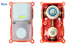 Душова система REA LUNGO BLACK GLOSSY + BOX прихованого монтажу *, фото 3