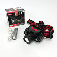 Фонарь на голову для зсу Bailong, Мощный аккумуляторный налобный фонарик, Мощный фонарь на голову MK-91