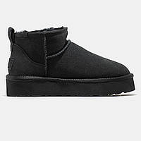 UGG Mini Теплые угги женские на платформе. Зимние Угги для девушек.