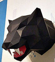 PaperKhan Конструктор из картона ягуар тигр трофей оригами papercraft 3D фигура развивающий набор антистресс