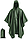 Якісний прорезинений безшовний дощовик (пончо) з капюшоном і кишенею Tactical Green G-02, фото 2