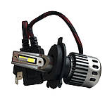 Світлодіодні Led лампи H4 Kelvin 30W 12-24V Mseries Лед автолампи 8000 Lm 6000 K, фото 6