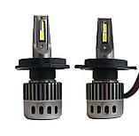 Світлодіодні Led лампи H4 Kelvin 30W 12-24V Mseries Лед автолампи 8000 Lm 6000 K, фото 5