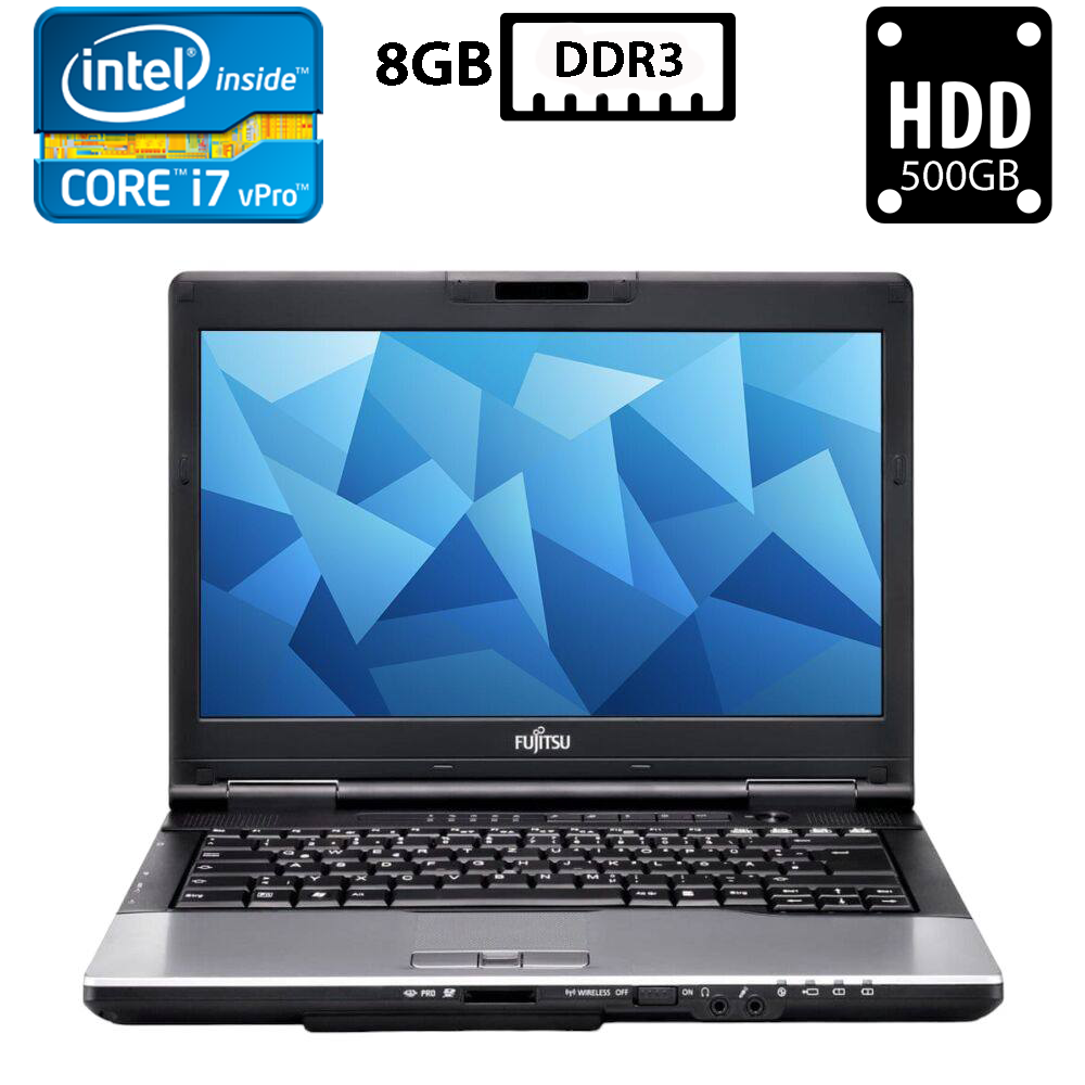 Ноутбук Fujitsu LifeBook S782/14"TN 1366x768/Core i7-3540M 3.00GHz/8GB DDR3/HDD 500GB/Intel HD Graphics Камера Б/В