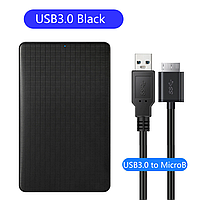 Зовнішня кишеня Deepfox E39 USB 3.0 SATA для HDD 2.5" чорний, фото 3