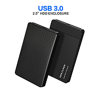 Зовнішня кишеня Deepfox E39 USB 3.0 SATA для HDD 2.5" чорний, фото 9