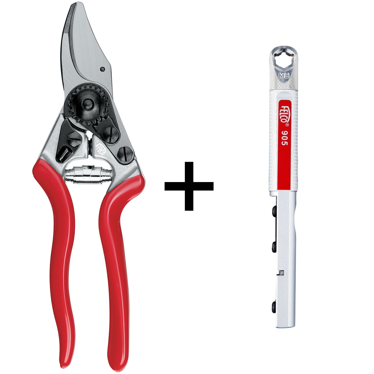 Акційний набір Садовий секатор FELCO 6 обвідний ергономічний + Точилка FELCO 905 (Фелко 6+905)