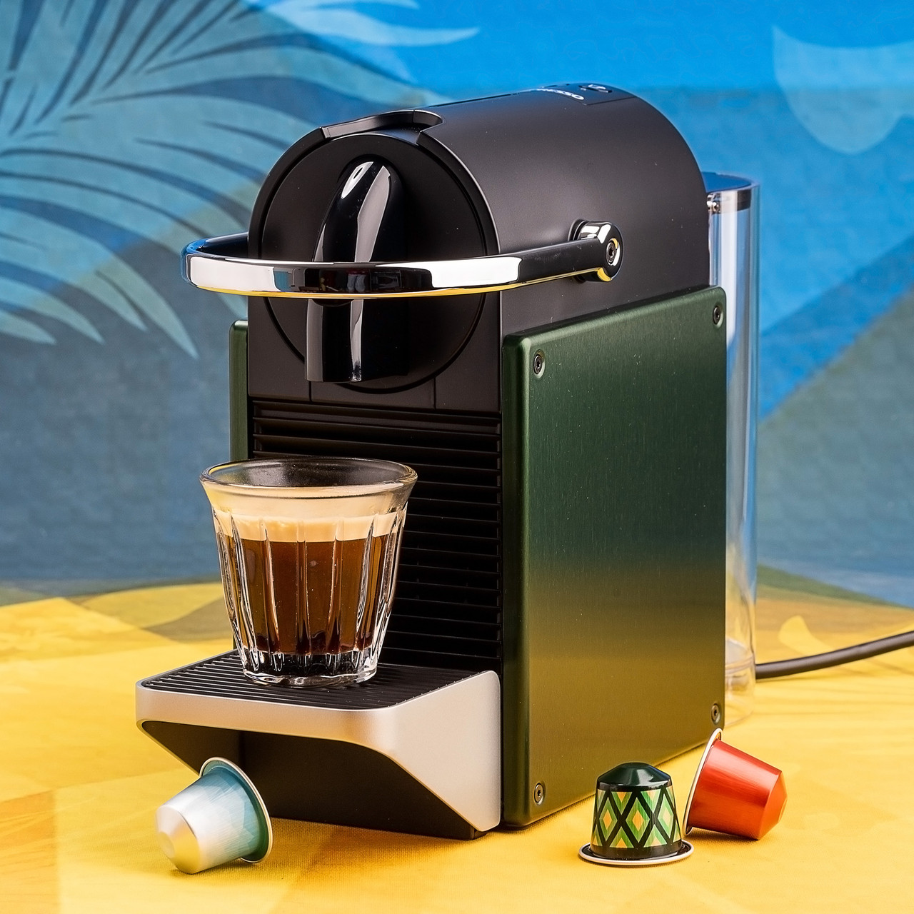 Капсульна кавомашина Nespresso Pixie Forest Green (лісовий зелений), Швейцарія