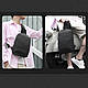 Міська сумка-рюкзак через плече (крос боді) Tigernu T-S8093 для планшета до 7,9" Чорний, фото 4