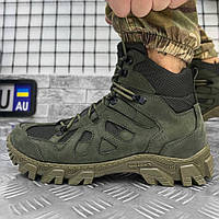 Осенние ботинки Troya, тактическая армейская обувь Олива, военные полевые ботинки демисезонные