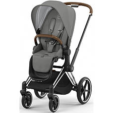 Cybex Priam 4.0 коляска 3 в 1 Mirage Grey шасі Chrome Brown, фото 6