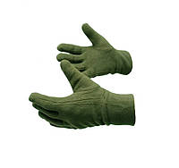 Тактические флисовые перчатки теплые олива Novator PF-1 8/M (182мм)