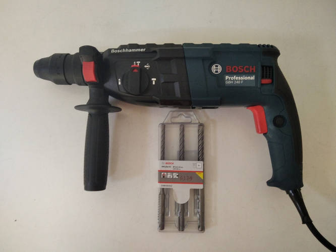 Перфоратор BOSCH GBH 240 F + ПОДАРОК Набор буров BOSCH (ID#1714442848 ...