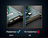 Зовнішня кишеня Deepfox E39 USB 3.0 SATA для HDD 2.5" чорний, фото 4