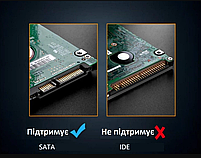 Зовнішня кишеня Deepfox E39AC USB 3.0 SATA для HDD 2.5" чорний, фото 5