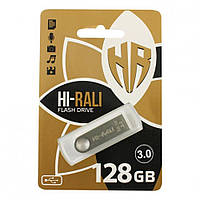 Флешка Hi-Rali 128GB USB 3,0 Shuttle срібло
