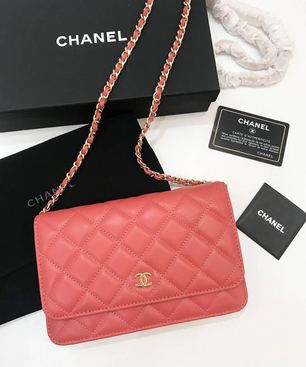 Жіноча сумка Chan-l WOC Wallet On Chain Coral